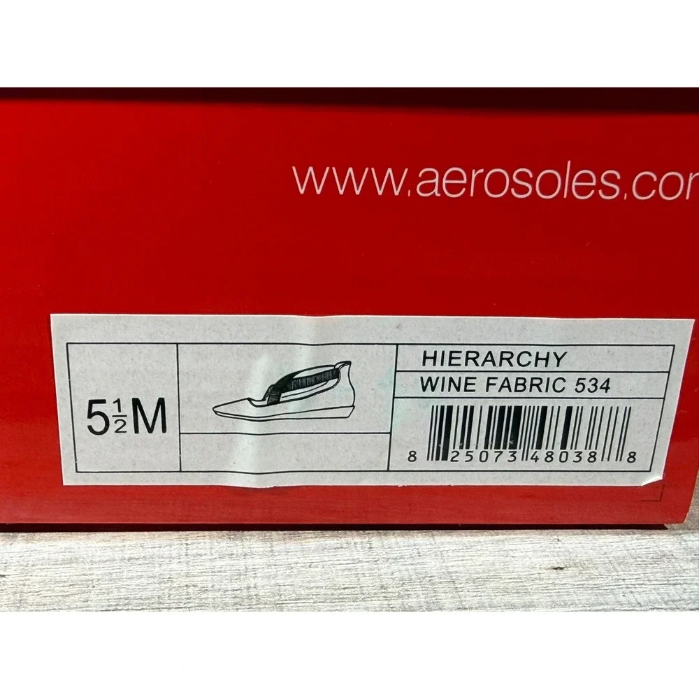 Aerosoles Hierarchy Wine‎ Fabric 534 Women Shoes Red Size 5.5